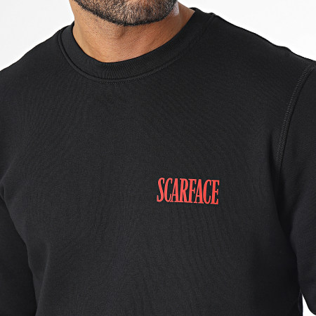Scarface - Sudadera con cuello redondo Poster Negro