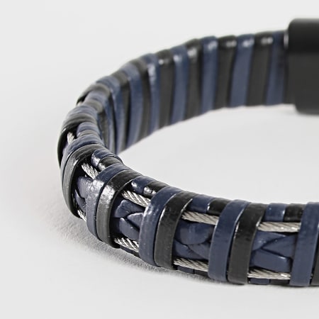 Black Needle - Bracelet Noir Bleu Marine