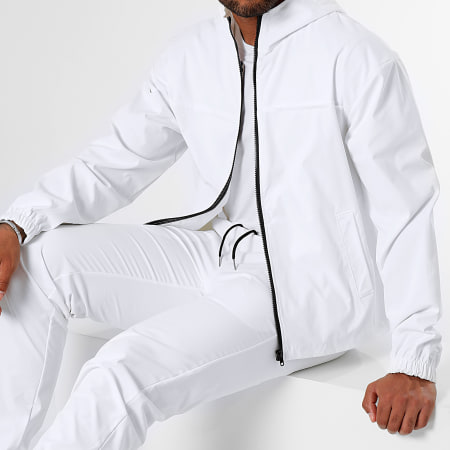 LBO - Conjunto de chaqueta con cremallera y pantalón jogger 1070521 Blanco