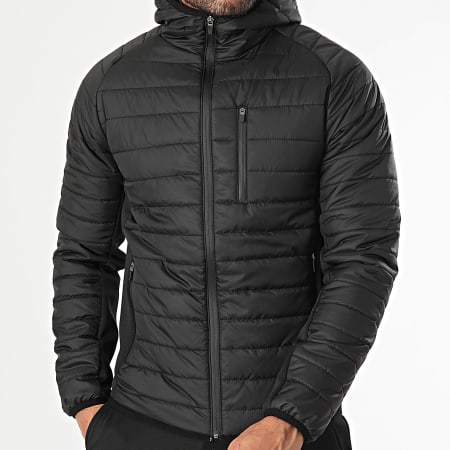 LBO - Conjunto de chaqueta de plumón con capucha y pantalón de jogging 1070 Negro