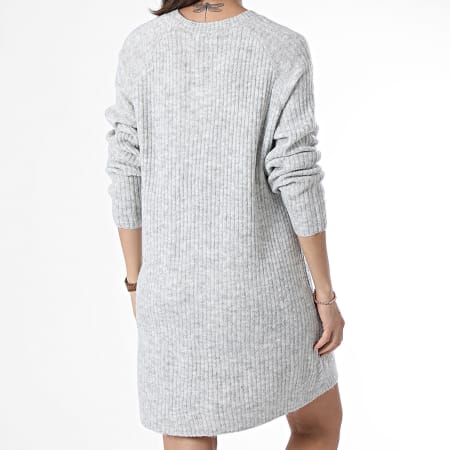 Only - Robe Pull Femme Carol Gris Chiné
