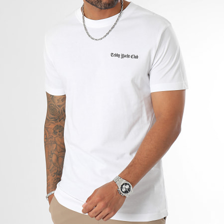 Teddy Yacht Club - Set di 3 magliette con logo Essential bianco nero grigio erica