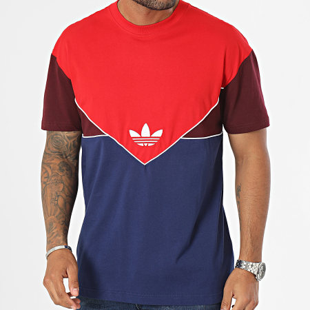 Adidas Originals - Camiseta C IM2092 Rojo Marrón Azul Marino