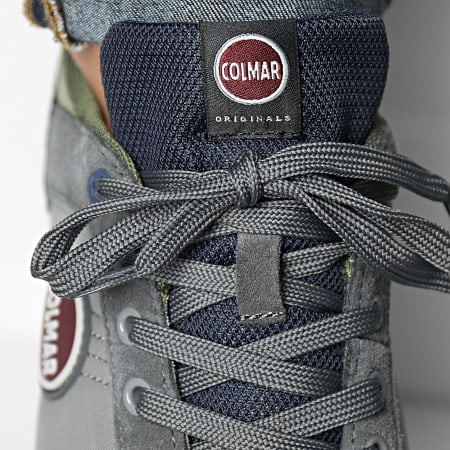 Colmar - Baskets Travis Authentic 002 Gray Navy Military Green