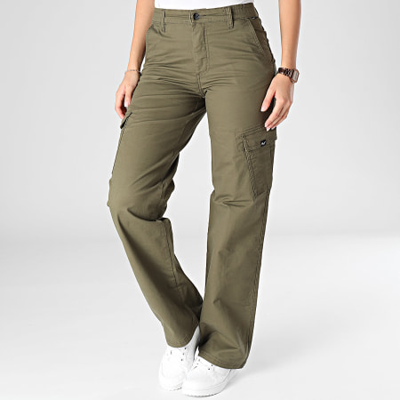 Reell Jeans - Pantalon Cargo Femme Marusha Vert Kaki