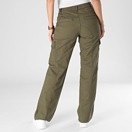 Reell Jeans - Pantalon Cargo Femme Marusha Vert Kaki