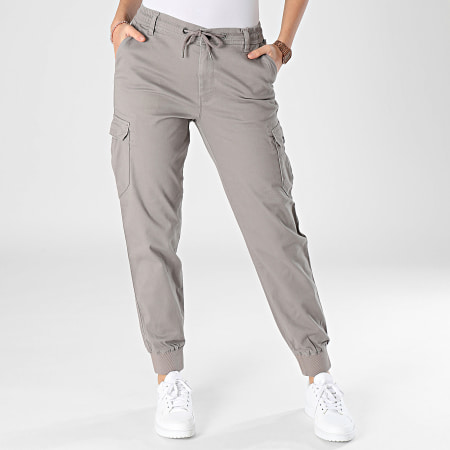 Reell Jeans - Pantalon Cargo Femme Reflex Rib Gris