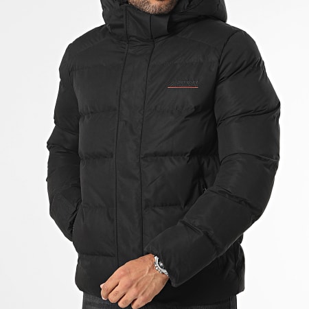Superdry Doudoune Capuche Microfibre Sport M5011760A Noir LaBoutiqueOfficielle