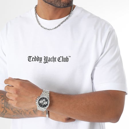 Teddy Yacht Club - Tee Shirt Oversize Large Damier Paris Kaki Blanc