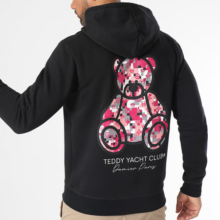 Teddy Yacht Club - Damier Hoodie Parijs Roze Zwart