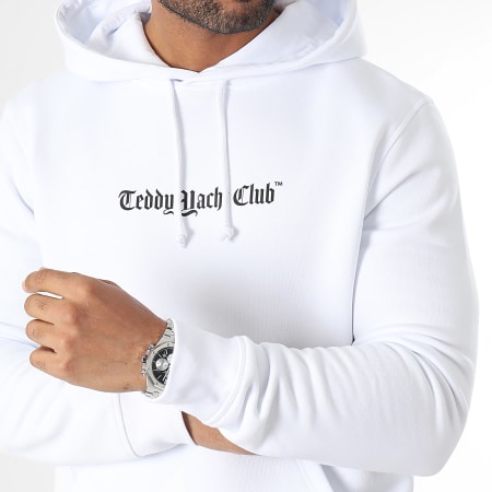 Teddy Yacht Club - Sudadera Damier con capucha Paris Azul Blanco