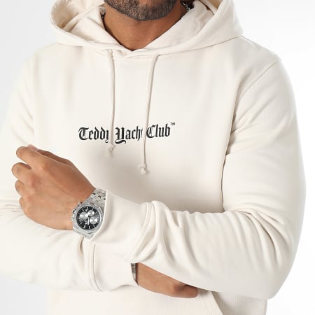 Teddy Yacht Club - Damier Parijs Hoodie Khaki Beige