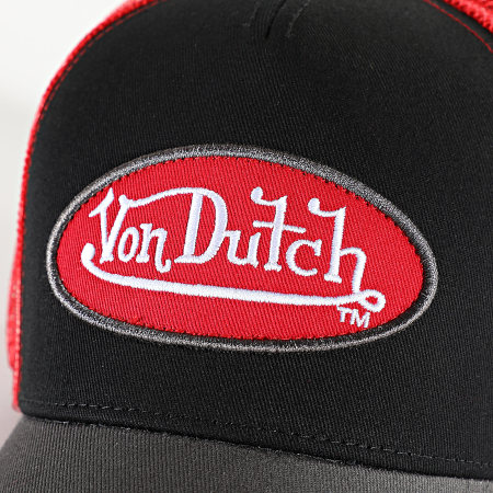 Von Dutch - Casquette Trucker Cas Rouge Noir