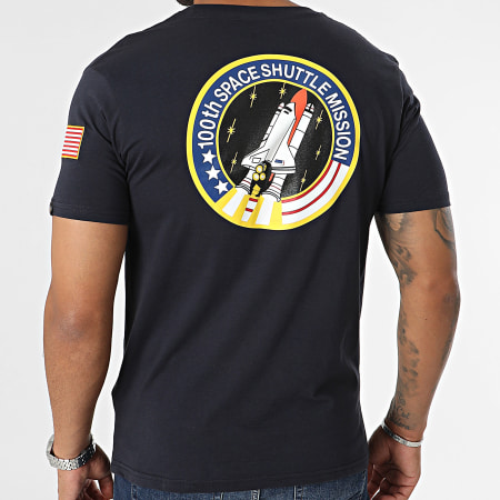 Alpha Industries - Tee Shirt Space Shuttle 176507 Bleu Marine