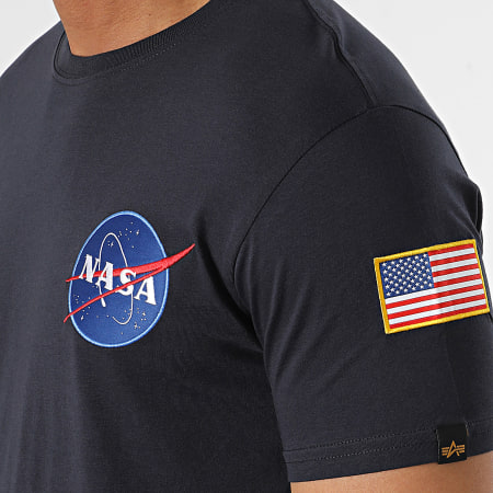 Alpha Industries - Camiseta Space Shuttle 176507 Azul Marino
