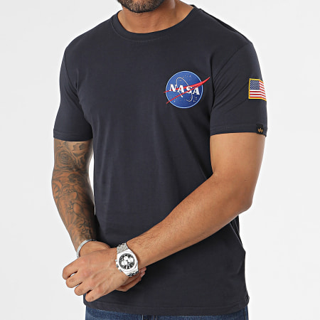 Alpha Industries - Camiseta Space Shuttle 176507 Azul Marino