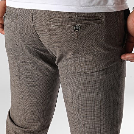 Classic Series - Pantaloni a quadri marroni