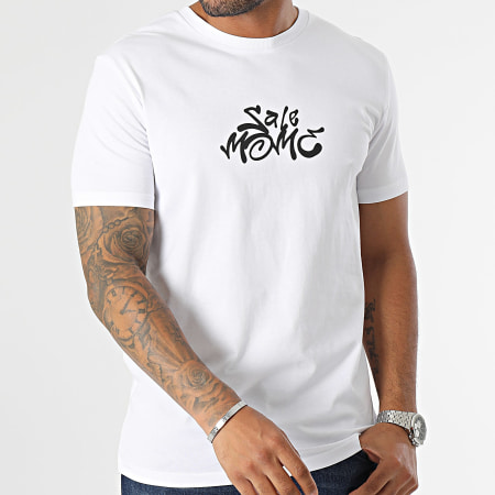 Sale Môme Paris - Gorilla Graffiti Head Camiseta Blanco