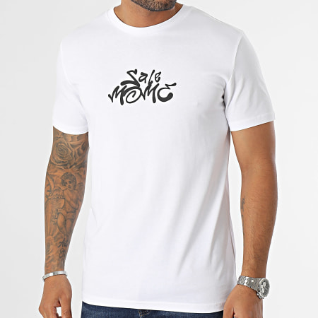 Sale Môme Paris - Gorilla Graffiti Head Tee Shirt Bianco