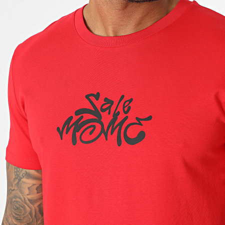 Sale Môme Paris - Gorilla Graffiti Head Camiseta Rojo