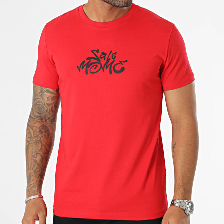 Sale Môme Paris - Gorilla Graffiti Head Tee Shirt Rosso