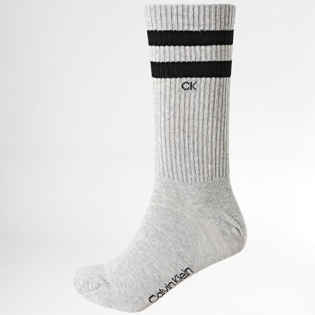 Calvin Klein - Lote de 2 pares de calcetines 701218711 Gris jaspeado