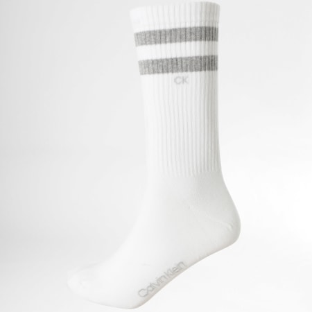 Calvin Klein - Lote de 2 pares de calcetines 701218711 Blanco