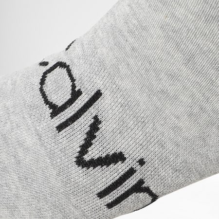 Calvin Klein - Lot De 2 Paires De Chaussettes 701218712 Gris Chiné Blanc