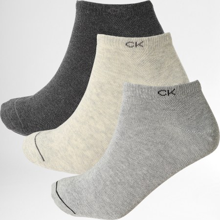 Calvin Klein - 3 paia di calzini 701218718 Grigio screziato