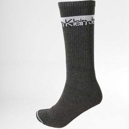 Calvin Klein - Lote de 3 pares de calcetines 701218735 Gris antracita brezo
