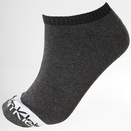 Calvin Klein - Lote de 3 pares de calcetines 701218736 Gris antracita brezo