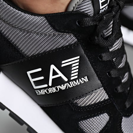 EA7 Emporio Armani - Baskets Sneakers X8X151-XK354 Black Grey Flannel