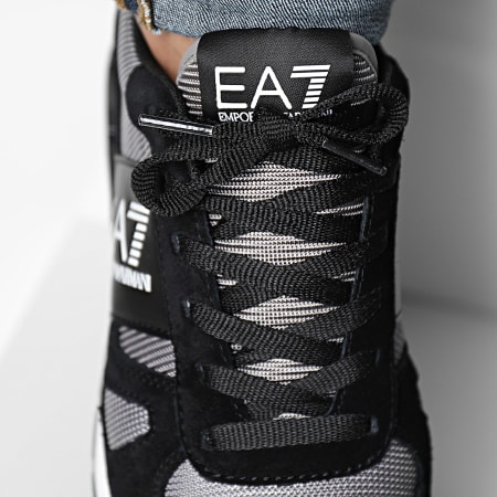 EA7 Emporio Armani - Baskets Sneakers X8X151-XK354 Black Grey Flannel
