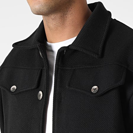 Aarhon - Conjunto de chaqueta y pantalón negro