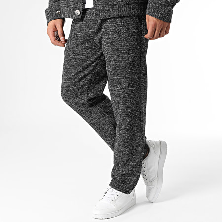 Pantalon negro 2025 jaspeado