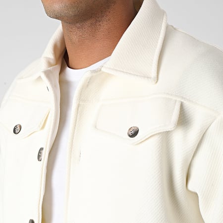 Aarhon - Conjunto de chaqueta y pantalón beige claro