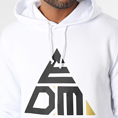 EDM By Malty 2BZ - Sweat Capuche Logo Blanc Noir