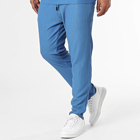 Ikao - Set di maglietta e pantaloni da jogging blu navy