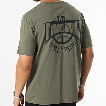La Piraterie - Camiseta oversize All Star Verde Caqui Negra