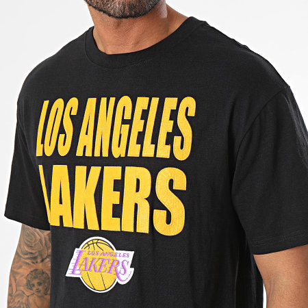 Mitchell and Ness - Tee Shirt Los Angeles Lakers Noir