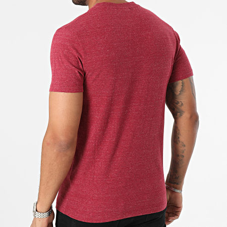 Superdry - Vintage Logo ricamato Tee Shirt Rosso screziato