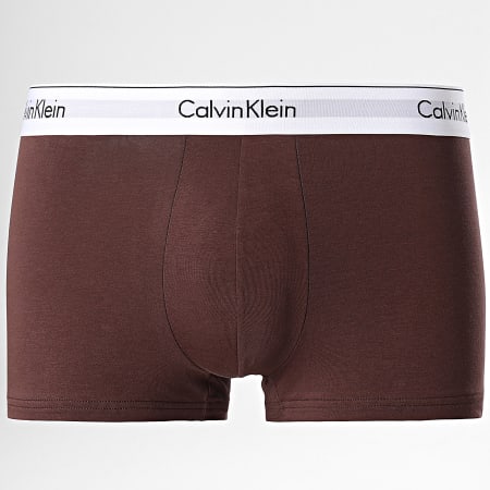 Calvin Klein - Set di 3 boxer moderni in cotone elasticizzato NB2380A grigio erica rosso bordeaux