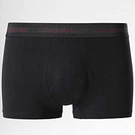 Calvin Klein - Juego de 3 bóxers de algodón elástico U2664G Negro