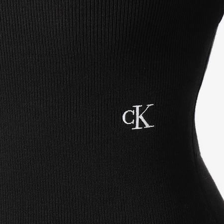 Calvin Klein - Vestido de manga larga para mujer 2277 Negro