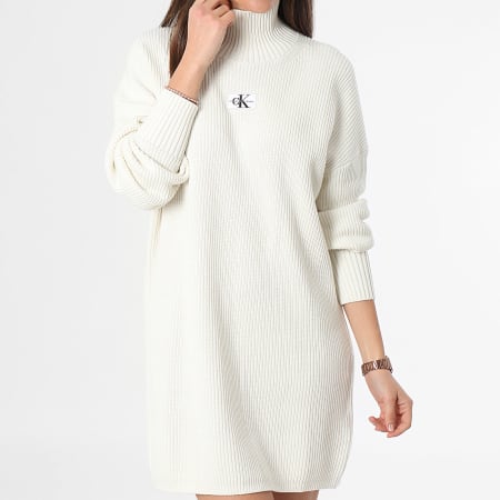 Vestido jersey cuello alto outlet