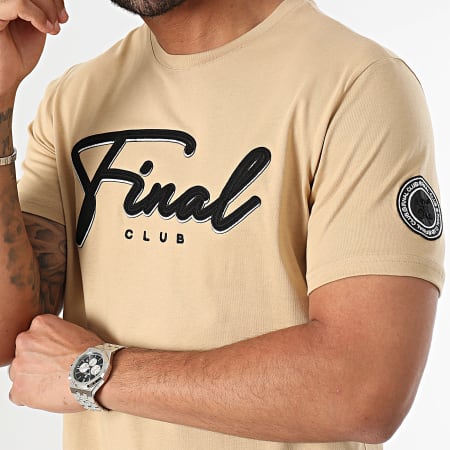 Final Club - Camiseta Bordado Azul Firma 1088 Beige