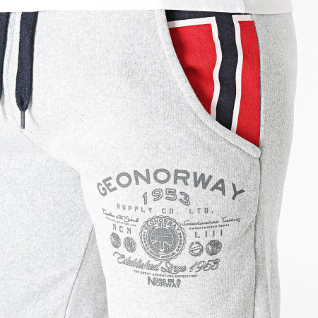 Geographical Norway - Pantalón de chándal gris jaspeado
