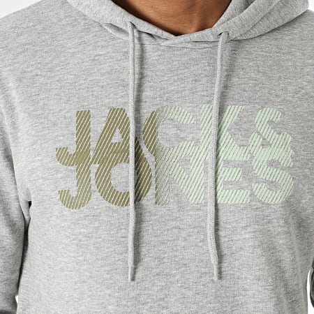 Jack And Jones - Sweat Capuche Shady Gris Chiné