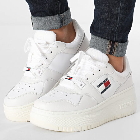 Tommy Jeans - Sneakers Retro Sneakers Flatform 2536 Bianco Donna