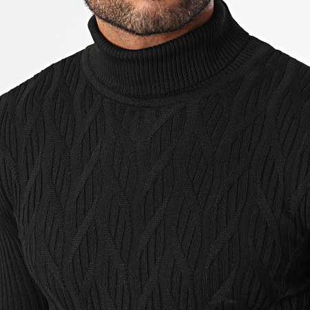 Maglia ampia con stampa geometrica, nera --52 Maglia ampia con stampa geometrica, nera --52